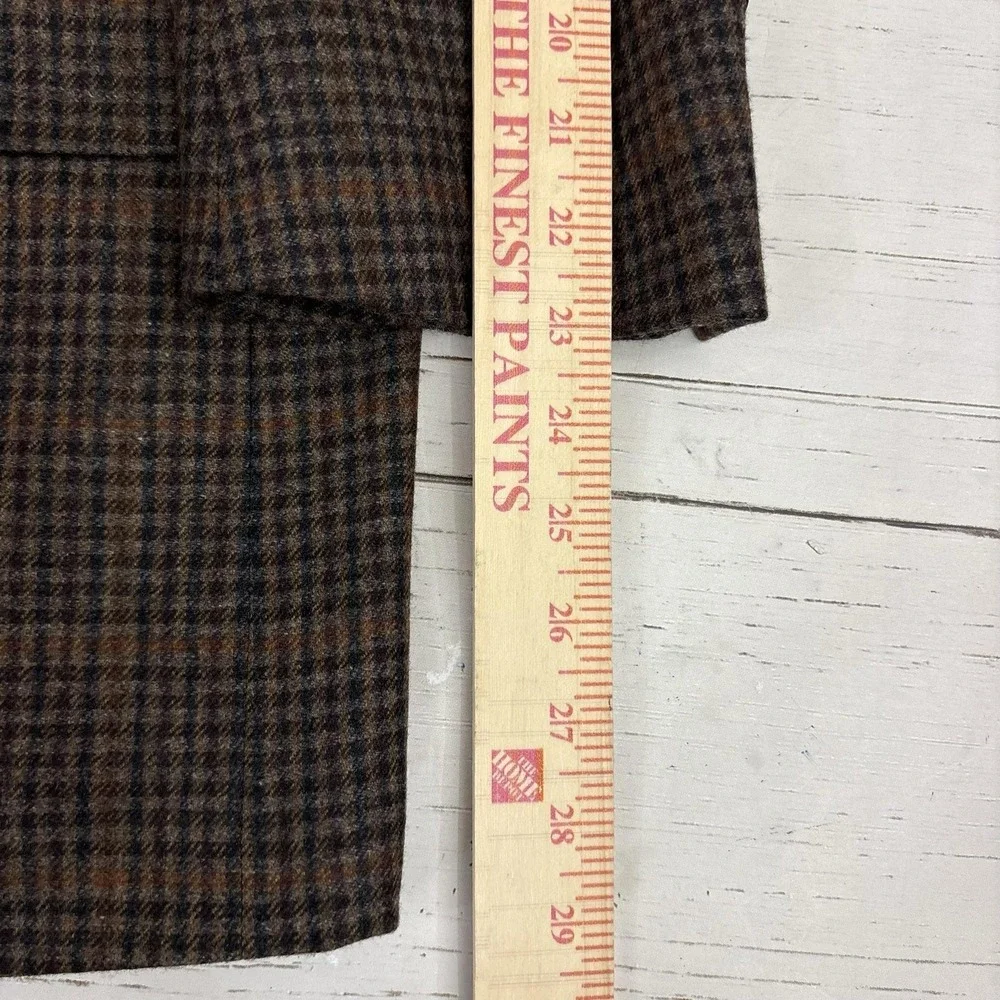 Brooks Brothers Madison Blazer E Thomas Wool Houndstooth Check 46R